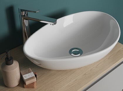 IRREGULAR COUNTERTOP WASHBASINS 40 and 50 cm