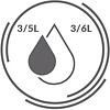 ECONOMICAL FLUSHING - FLUSH VOLUME REGULATION 3/5L OR 3/6L
