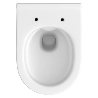 SET C08: wall hung bowl MESTO OVAL CleanOn with slim duroplast, soft-close and ...