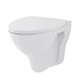 SET wall hung bowl MITO RED WITH POLIPROPYLEN TOILET SEAT