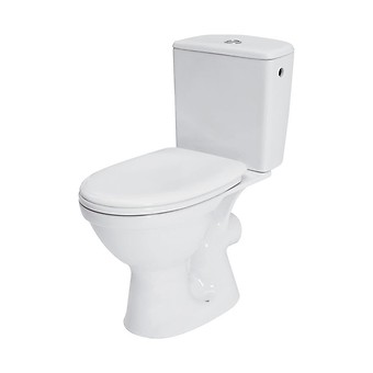 WC compact MERIDA 114 010 3/6L set with polipropylene, antibacterial toilet seat