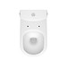 WC compact ZIP 778 SIMPLEON 010 3/5 with duroplast, soft close, easy off toilet seat