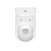 WC compact ZIP 779 SIMPLEON 011 3/5 with duroplast, soft close, easy off toilet seat